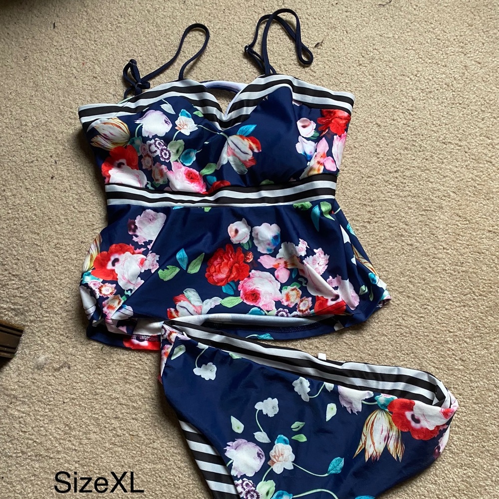 Never Worn Peplum Bathing Suit (XL)